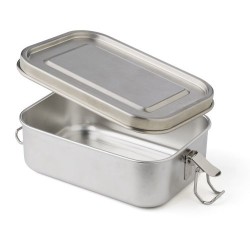 Lunch box  en acier inoxydable Reese Matières : silicone Couleurs : argenté cadeau entreprise pas cher
