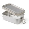 Lunch box  en acier inoxydable Reese Matières : silicone Couleurs : argenté cadeau entreprise pas cher