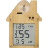 Station Météo Éco-responsable en Bambou - Lane Matières : bambou Couleurs : brun personnalisable avec votre logo