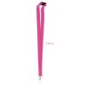 Lanyard Pratique en Métal 20mm Personnalisé pas cher - PANY Matières : PET Couleurs : fuchsia personnalisable avec votre logo