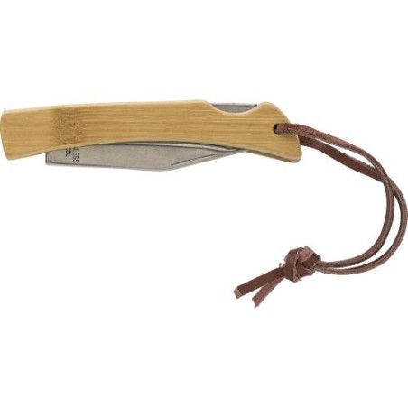 Canif Pratique et Élégant en Acier Inoxydable et Bambou - Beckett Matières : bambou Couleurs : brun