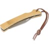 Canif Pratique et Élégant en Acier Inoxydable et Bambou - Beckett Matières : bambou Couleurs : brun impression haute définition