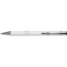 Stylo bille  en aluminium recyclé personnalisé - Kamari Matières : métal Couleurs : blanc cadeau collaborateur premium