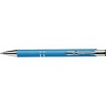 Stylo bille  en aluminium recyclé personnalisé - Kamari Matières : métal Couleurs : bleu clair impression haute définition