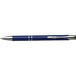 Stylo bille  en aluminium recyclé personnalisé - Kamari Matières : métal Couleurs : bleu cobalt goodies publicitaire événementie