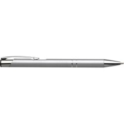 Stylo bille  en aluminium recyclé personnalisé - Kamari Matières : métal Couleurs : bleu cobalt personnalisable avec votre logo