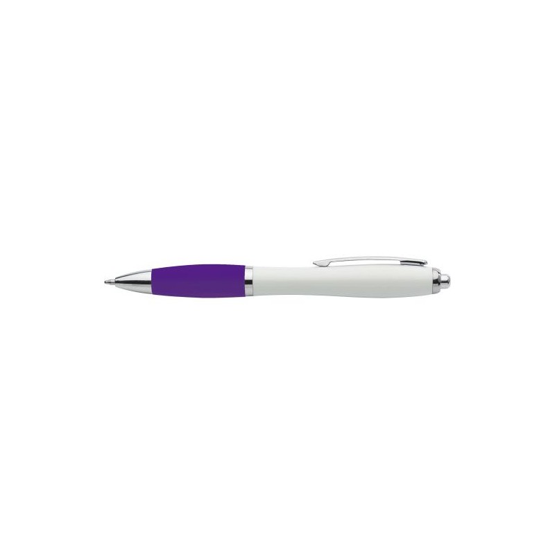 Stylo bille  en ABS recyclé - Trev Matières : métal Couleurs : pourpre