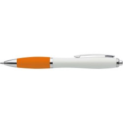 Stylo bille  en ABS recyclé - Trev Matières : métal Couleurs : orange cadeau collaborateur premium