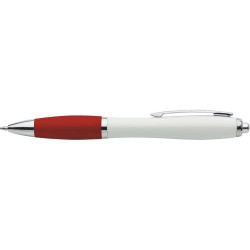Stylo bille  en ABS recyclé - Trev Matières : métal Couleurs : rouge cadeau entreprise pas cher