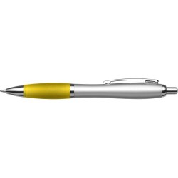Stylo bille  en ABS recyclé - Mariam Matières : métal Couleurs : jaune personnalisable avec votre logo