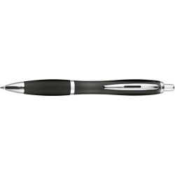 Stylo bille  en ABS recyclé - Hamza Matières : métal Couleurs : noir marquage laser ultra précis