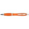 Stylo bille  en ABS recyclé - Hamza Matières : métal Couleurs : orange impression haute définition