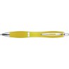Stylo bille  en ABS recyclé - Hamza Matières : métal Couleurs : jaune personnalisable avec votre logo