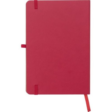 Carnet A5 Éco-responsable en Bambou et PU - Dorita Matières : polyester Couleurs : rouge marquage laser ultra précis
