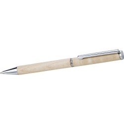 Stylo bille personnalisé en érable - Lucienne, cadeau Matières : bois Couleurs : brun cadeau entreprise pas cher