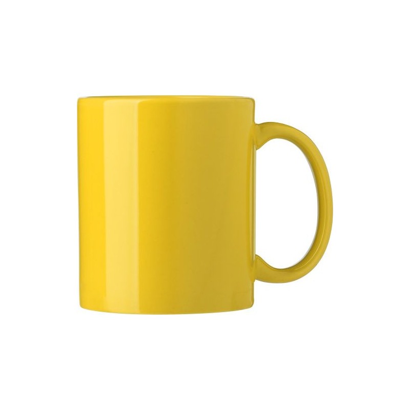 Mug en céramique personnalisé idéal pour cadeau d'entreprise - Kenna Matières : céramique Couleurs : jaune