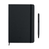 Carnet A5 Personnalisé et Stylo Assorti Cadeau d'Entreprise NEILO SET Matières : papier Couleurs : noir