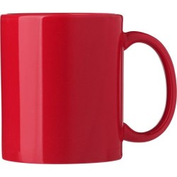 Mug en céramique personnalisé idéal pour cadeau d'entreprise - Kenna Matières : céramique Couleurs : rouge impression haute défi