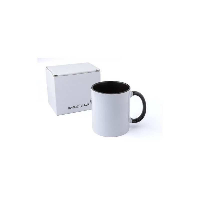 Mug personnalisé en céramique - Blair, cadeau d'entreprise idéal Matières : céramique Couleurs : noir personnalisation sur mesur