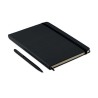 Carnet A5 Personnalisé et Stylo Assorti Cadeau d'Entreprise NEILO SET Matières : papier Couleurs : noir marquage laser ultra pré