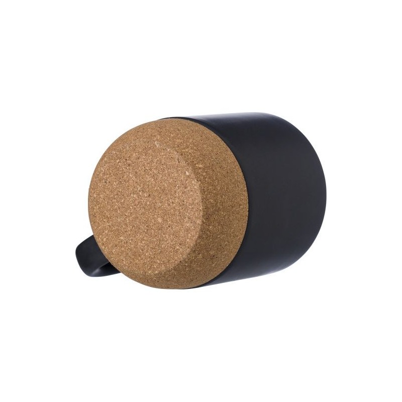 Mug en céramique personnalisé - Cadeau Rosamund Matières : liège Couleurs : noir impression haute définition