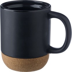 Mug en céramique personnalisé - Cadeau Rosamund Matières : liège Couleurs : noir livraison express 24h 48h
