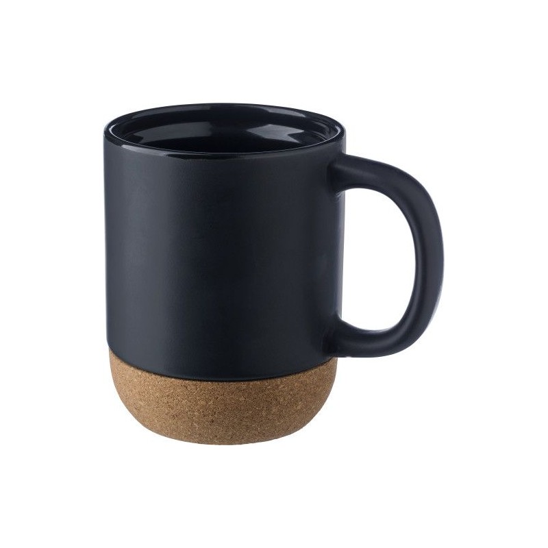 Mug en céramique personnalisé - Cadeau Rosamund Matières : liège Couleurs : noir livraison express 24h 48h