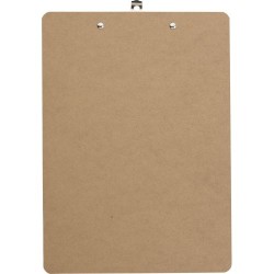 Clipboard Personnalisé en MDF - Gabriel, Accessoire de Bureau Matières : MDF Couleurs : brun 2
