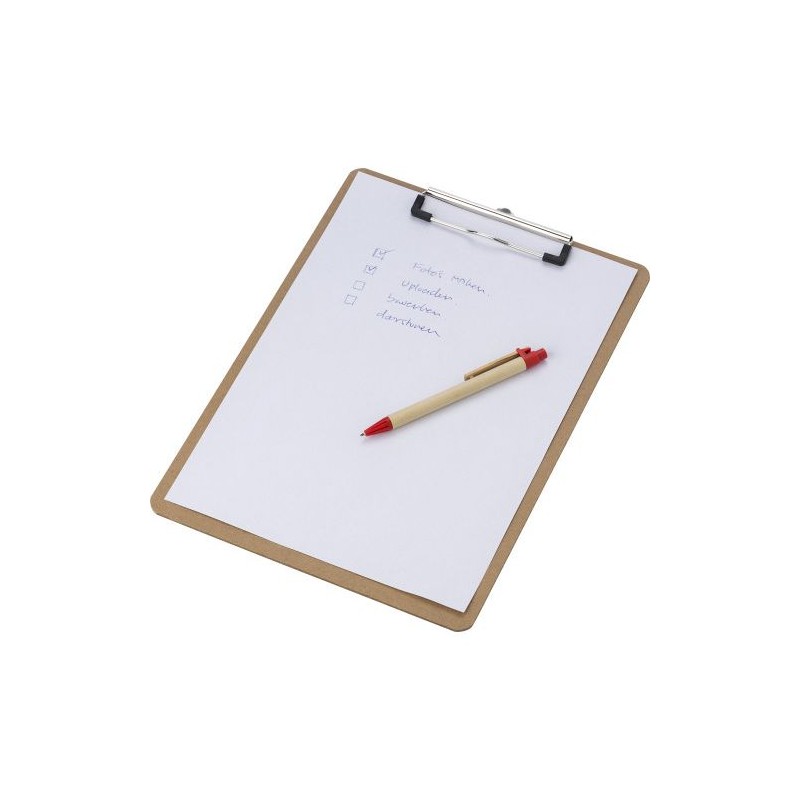 Clipboard Personnalisé en MDF - Gabriel, Accessoire de Bureau Matières : MDF Couleurs : brun impression haute définition