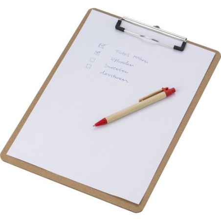 Clipboard Personnalisé en MDF - Gabriel, Accessoire de Bureau Matières : MDF Couleurs : brun impression haute définition