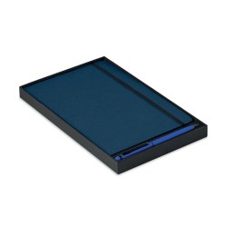 Carnet A5 Personnalisé et Stylo Assorti Cadeau d'Entreprise NEILO SET Matières : papier Couleurs : bleu livraison express 24h 48