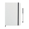 Carnet A5 Personnalisé et Stylo Assorti Cadeau d'Entreprise NEILO SET Matières : papier Couleurs : blanc personnalisable avec vo