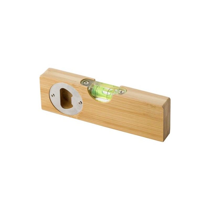 Niveau à Bulle en Bambou avec Décapsuleur Sherry Personnalisé