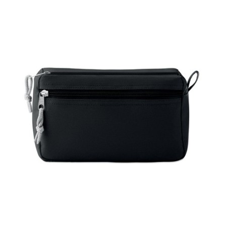 Trousse de toilette  sans PVC - Cadeau personnalisé NEW & SMART Matières : PET Couleurs : noir