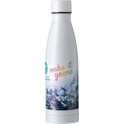 Gourde isotherme double paroi en acier inoxydable de 500 ml personnalisée - Marcelino Matières : acier inoxydable Couleurs : noi
