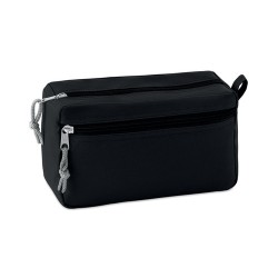 Trousse de toilette  sans PVC - Cadeau personnalisé NEW & SMART Matières : PET Couleurs : noir accessoire événementiel unique