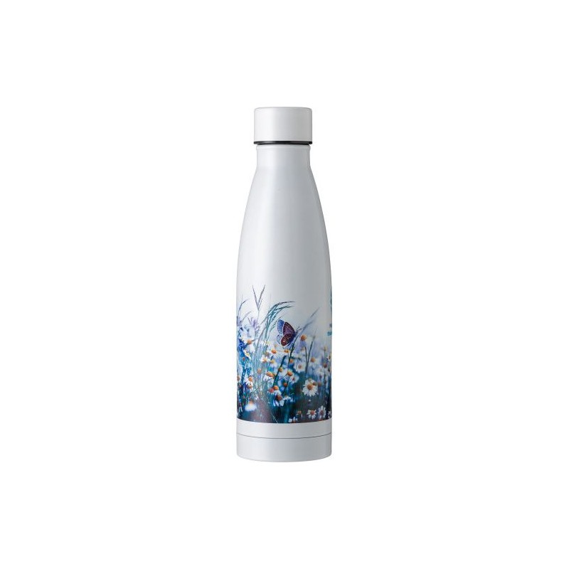 Gourde isotherme double paroi en acier inoxydable de 500 ml personnalisée - Marcelino Matières : acier inoxydable Couleurs : bla
