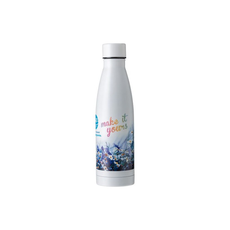 Gourde isotherme double paroi en acier inoxydable de 500 ml personnalisée - Marcelino Matières : acier inoxydable Couleurs : bla