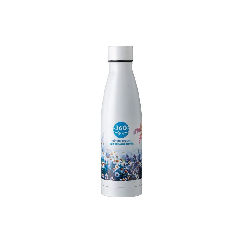 Gourde isotherme double paroi en acier inoxydable de 500 ml personnalisée - Marcelino Matières : acier inoxydable Couleurs : bla