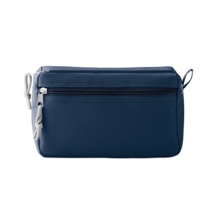 Trousse de toilette  sans PVC - Cadeau personnalisé NEW & SMART Matières : PET Couleurs : bleu cadeau entreprise pas cher