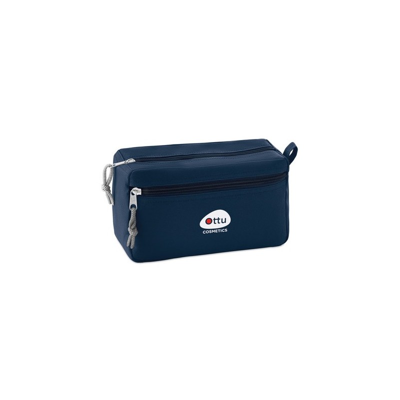 Trousse de toilette  sans PVC - Cadeau personnalisé NEW & SMART Matières : PET Couleurs : bleu cadeau client original