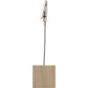 Porte-clips en bois personnalisés s Malia - Objet publicitaire unique Matières : bois Couleurs : brun personnalisable avec votre