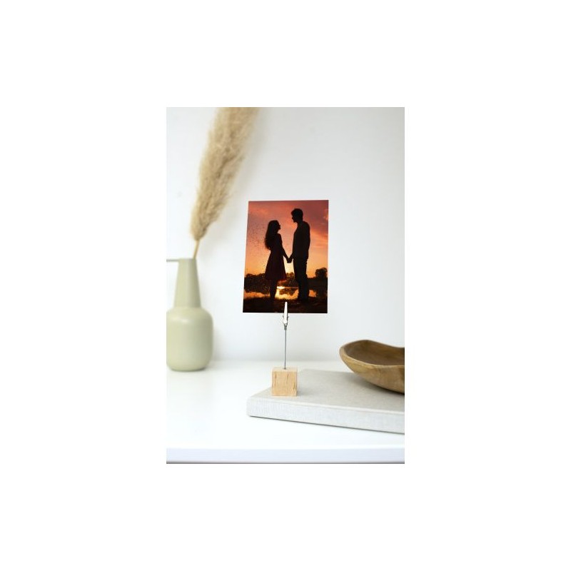 Porte-clips en bois Malia - Élégance et Praticité