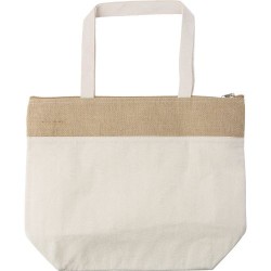 Sac isotherme  en jute de coton personnalisé Randy Matières : coton Couleurs : kaki 2