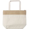 Sac isotherme  en jute de coton personnalisé Randy Matières : coton Couleurs : kaki personnalisable avec votre logo