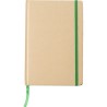 Carnet A5 personnalisé en carton recyclé - Gianni Matières : caoutchouc Couleurs : vert citron livraison express 24h 48h
