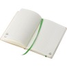 Carnet A5 personnalisé en carton recyclé - Gianni Matières : caoutchouc Couleurs : orange personnalisable avec votre logo
