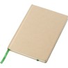 Carnet A5 personnalisé en carton recyclé - Gianni Matières : caoutchouc Couleurs : noir cadeau client original