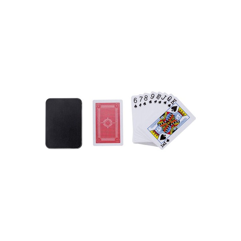 Jeu de cartes personnalisé de 54 pièces - Nathan Matières : fer Couleurs : noir livraison express 24h 48h