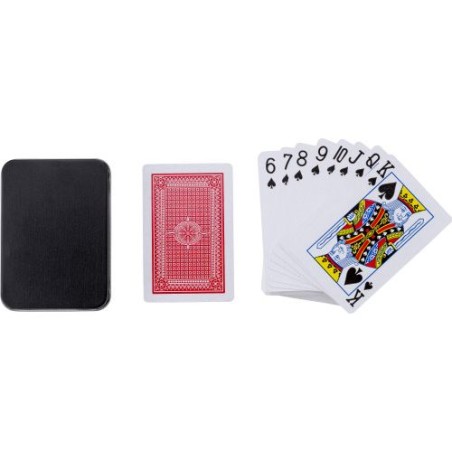 Jeu de cartes personnalisé de 54 pièces - Nathan Matières : fer Couleurs : noir livraison express 24h 48h